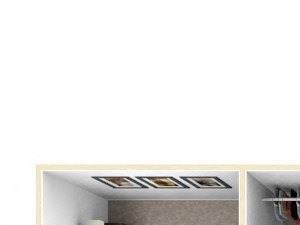 2-Bed/1-Bath, Wisteria Floor Plan 2-Bed/1-Bath, Wisteria Floor Plan at The Harbours Apartments, Clinton Twp, Michigan